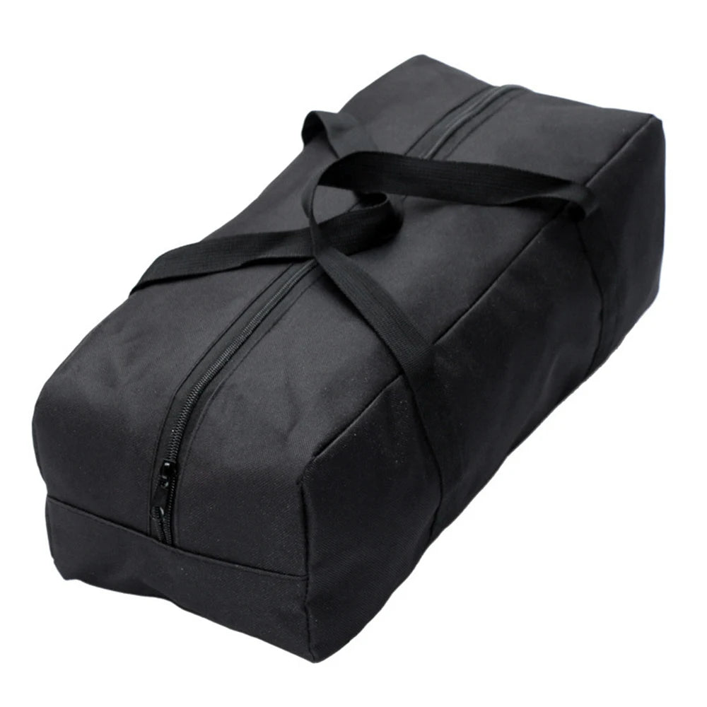 sac transport oxford noir pratique robuste réutilisable bandes velcro poignées fermeture glissière