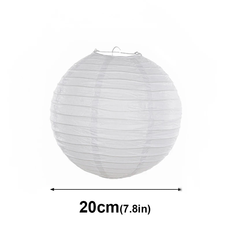 boules papier blanc rayures horizontales modernes mariage anniversaire halloween 20pcs clips