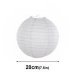 boules papier blanc rayures horizontales modernes mariage anniversaire halloween 20pcs clips