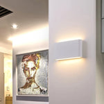 applique murale led moderne étanche ip65 12w 6w noir blanc adhésif contemporaine verre opalin