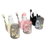 organisateur salle bain brosses dents dentifrice coupes animaux mignons moderne minimaliste transparent adhésif