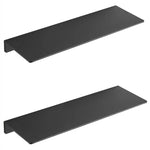 étagère murale moderne dorée lisse trois niveaux vis fixations salle bain aluminium