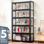 étagère noire moderne grande taille acrylique anti poussière transparente minimalistesintérieur
