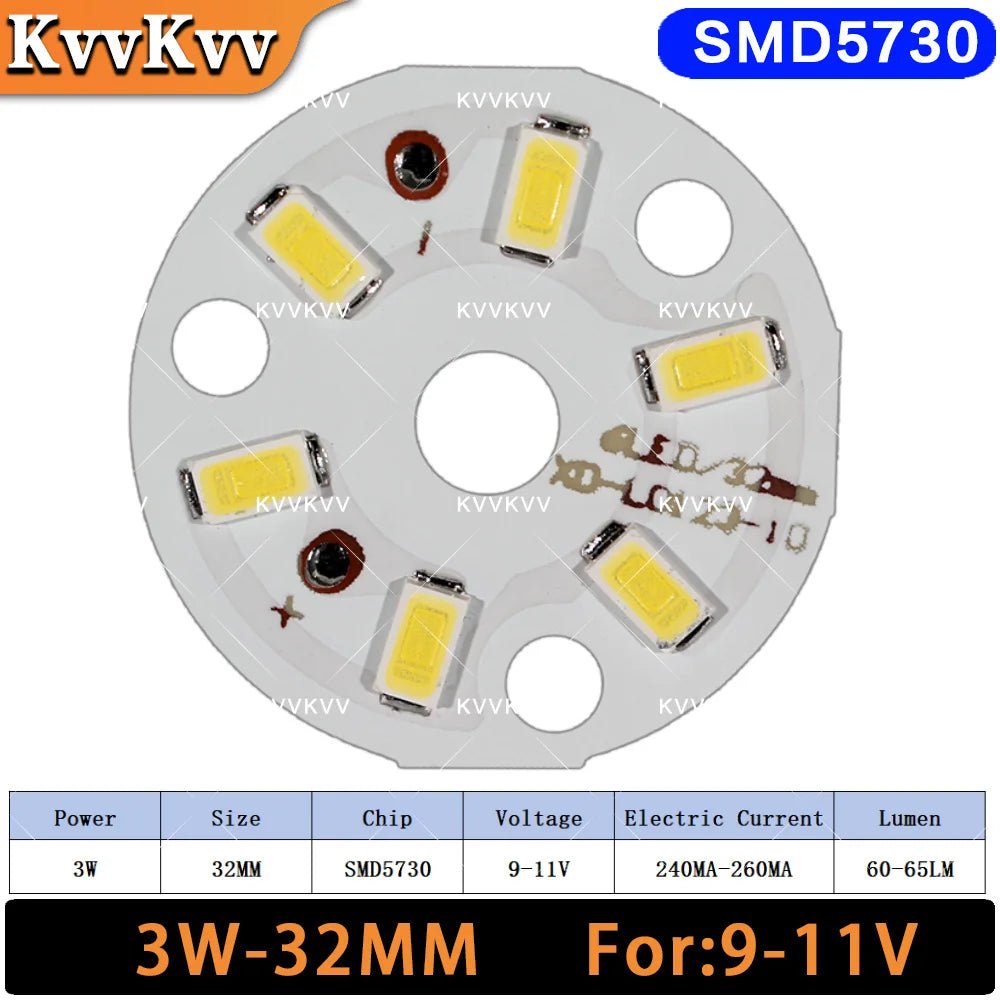 lot 10 plaques led rondes blanches smd 32mm 40mm bricolage carrelage