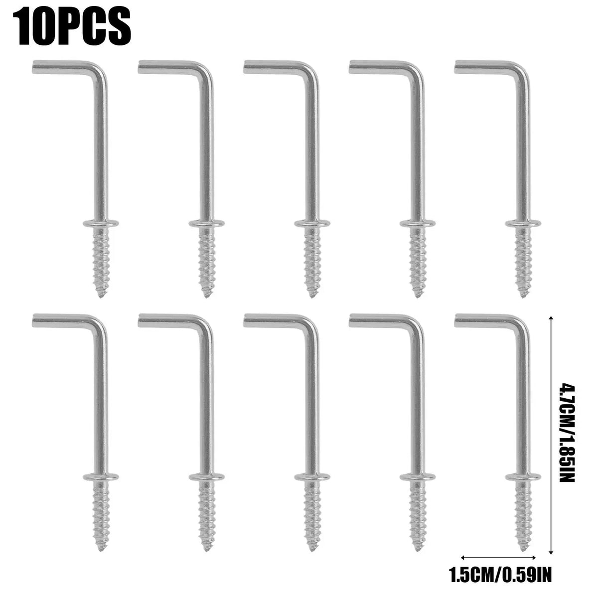 crochets d'angle droit fer noirs argent lisses utilisation multiple murale fixations vis modernes