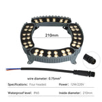 lumière solaire led gris moderne têtes ip65 points lumineuxextérieur autonomecable connecteur220v12w