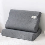 taie d'oreiller coton solide couleur rouge bleu gris vert rose moderne minimaliste 30x50cm 40x60cm