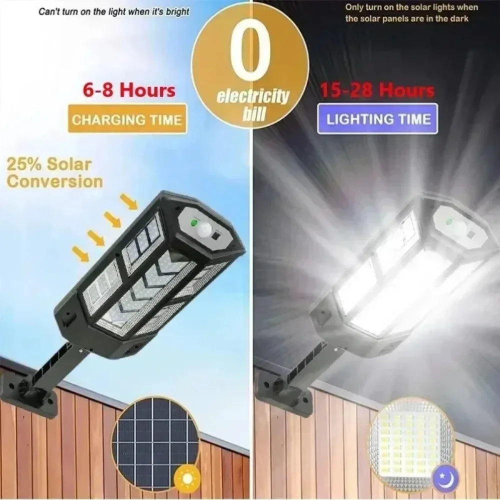 lampe solaire extérieure led rechargeable moderne noire télécommande vis