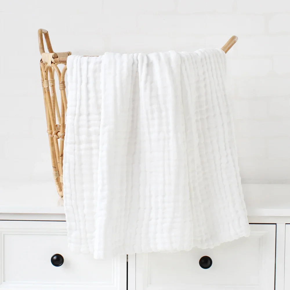couverture bébé coton bambou solide quatre saisons douce fraises pommes opaque blanche rose verte