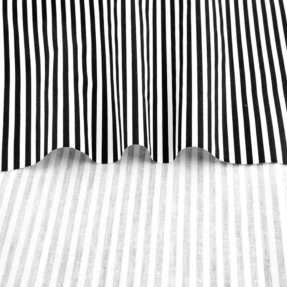 tissu coton noir blanc rayures moderne patchwork quilt drap lit haute absorption crafts bricolage