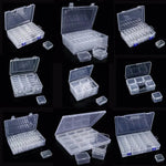 boîtes rangement transparentes modernes clips serrage set 30 compartiments organisation bijoux petits objets