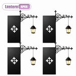lampe lecture suspendue halloween fantôme motifs floraux gothique vintage crochet mural noir blanc