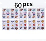sticker répulsif moustiques autocollant naturel multicolore animaux dessin animé adhésif réutilisable enfants protection maison