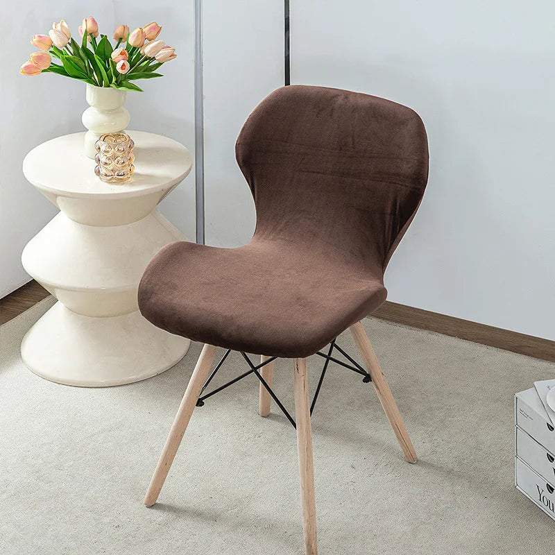 housse chaise moderne velours polyester anti poussière verte blanche fauteuil mariage