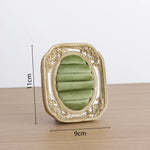 porte bijoux classique vintage or vert noir velours ornements baroques femme festival commercial