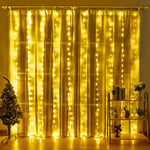 rideau lumineux led blanc multicolore tulle translucide modernes 100 leds télécommande adaptateur usb
