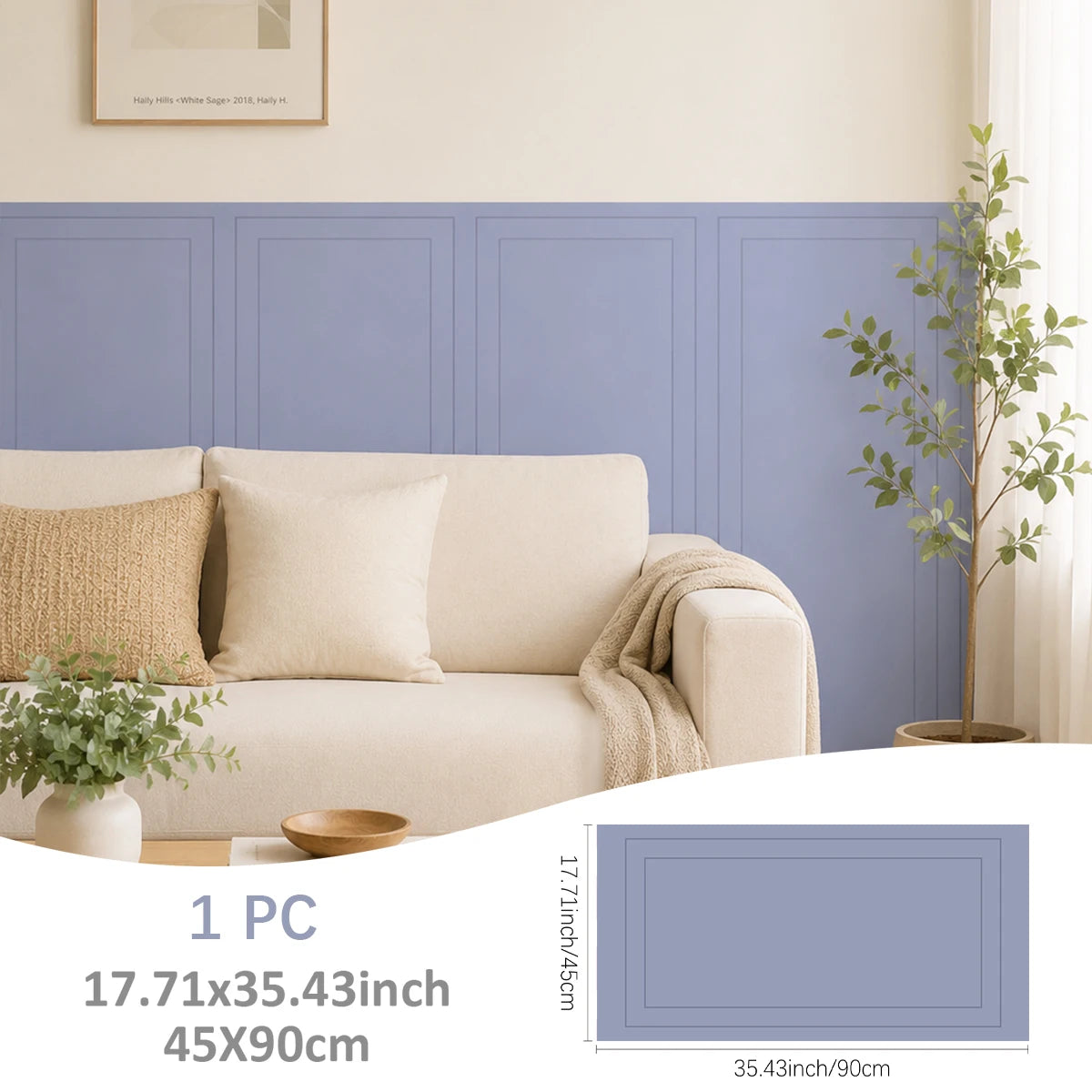 panneau mural moderne autocollant texture bois 45x90cm couleurs vert rose bleu gris jaune olive