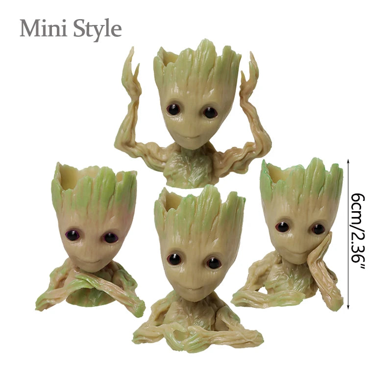 cache pot groot résine vert clair figurine gardiens galaxie décoration maison plante artificielle créatif