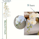 décoration intérieure orchidées artificielles phalaenopsis blanc moderne fête mariage anniversaire baby shower