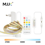 ruban led cob cct ajustable télécommande rf moderne adhésif blanc chaud froid 2700k 6500k