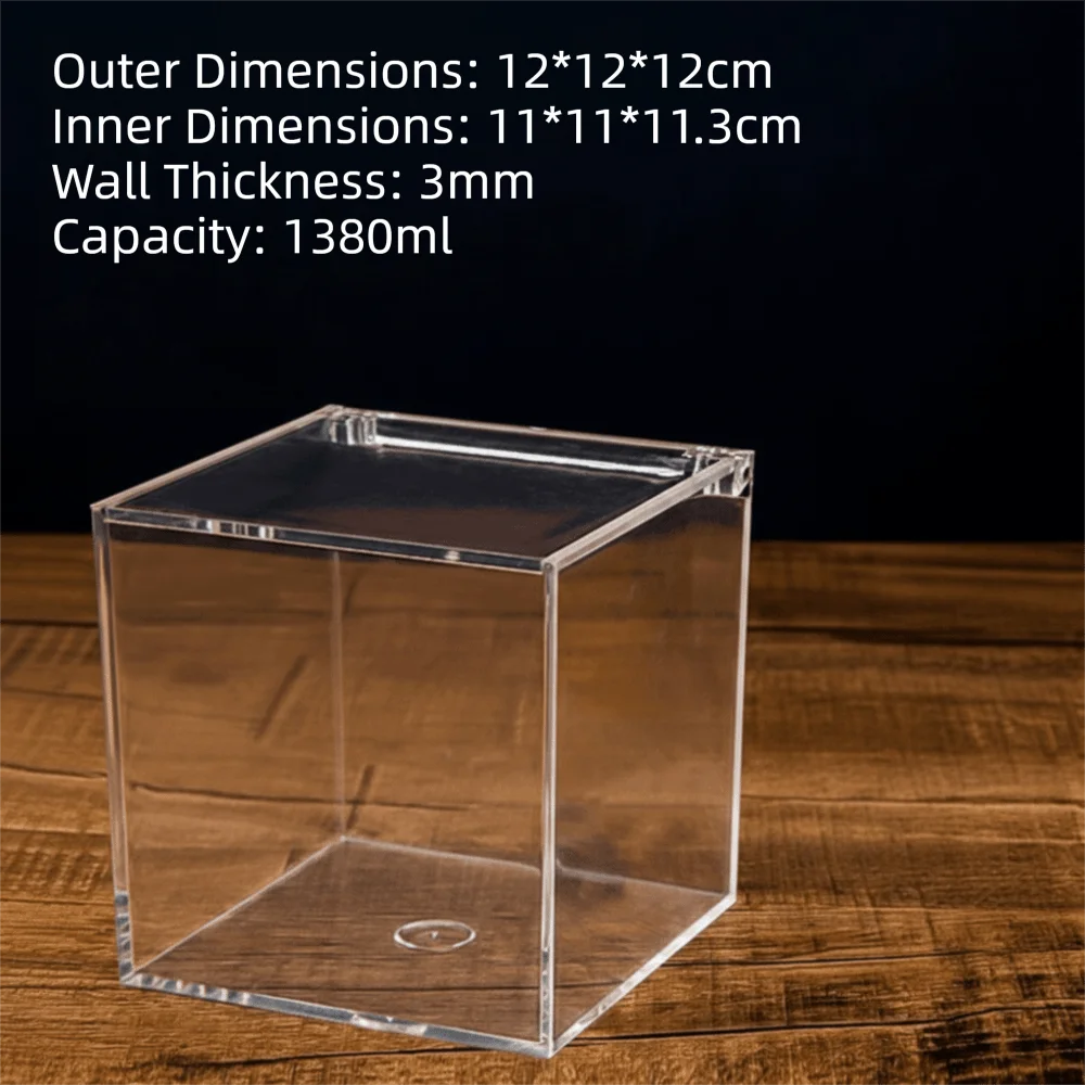 boîtes rangement transparentes empilables modernes acrylique sans motif clips fixation divers tailles minimalistes