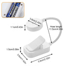 lampe lecture led clip piles table protection yeux blanc moderne étudiant portable chambre veilleuse