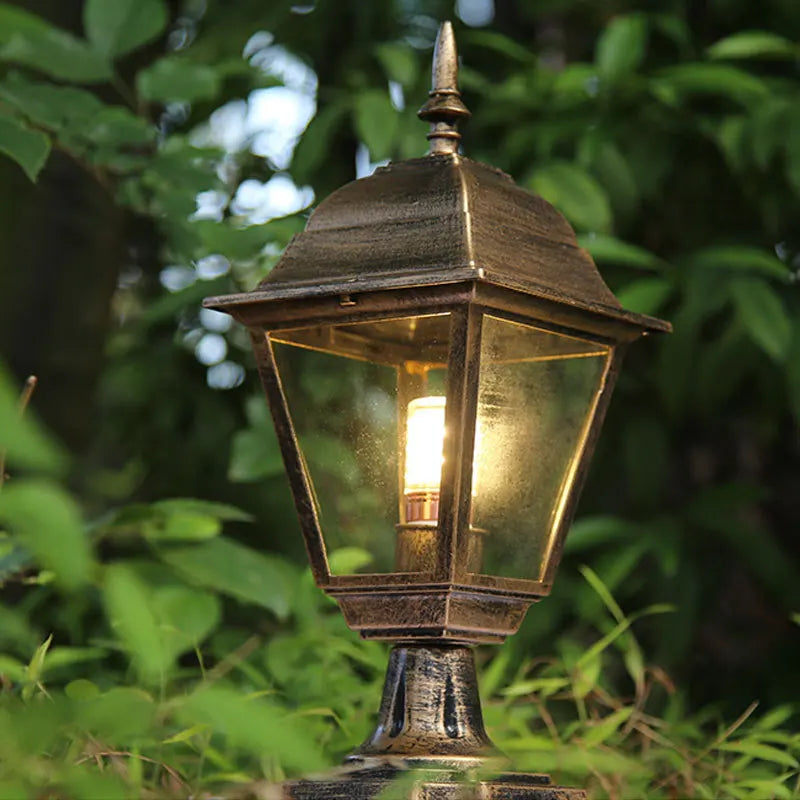 Lampe jardin classique or noir transparent extérieure chambre entrée étude salle bain led fixée
