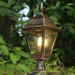 Lampe jardin classique or noir transparent extérieure chambre entrée étude salle bain led fixée