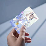 autocollants protection cartes credit debit dessin anime multicolore animaux personnages réutilisables