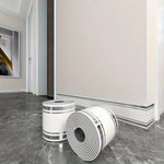 ruban decoratif autoadhésif moderne blanc or gris 500cm 10cm imperméable pvc