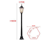 lampe rue or noir rétro classique extérieure ip65 e27 led industrielle vintage aluminium