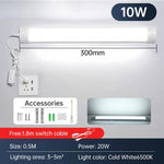 lampe murale led blanc moderne câble double face adhésive chambre cuisine