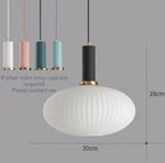 suspension lumineuse moderne vert rayures opacité câble noir chambre salon étude principal