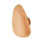 patère murale moderne boutons meuble bois clair grain bois adhésif utilisation multiple porte manteau