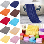 couverture microfibre douce veloutée moderne gris bleu marine orange marron rouge bleu clair rose