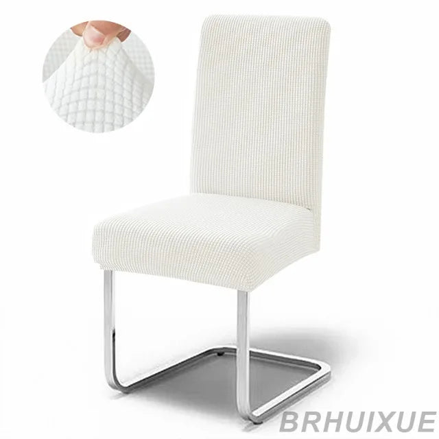 housse chaise jacquard gris moderne adhésif lavable amovible salle manger cuisine