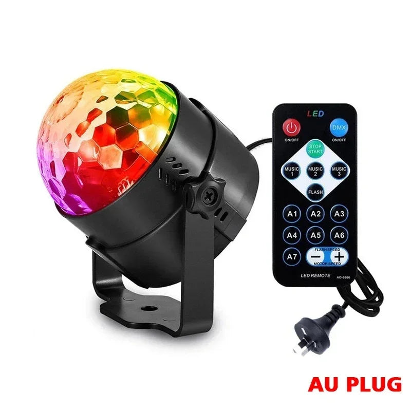 Mini disco ball light multicolore effet miroir moderne télécommande festif autoinstallation domestique