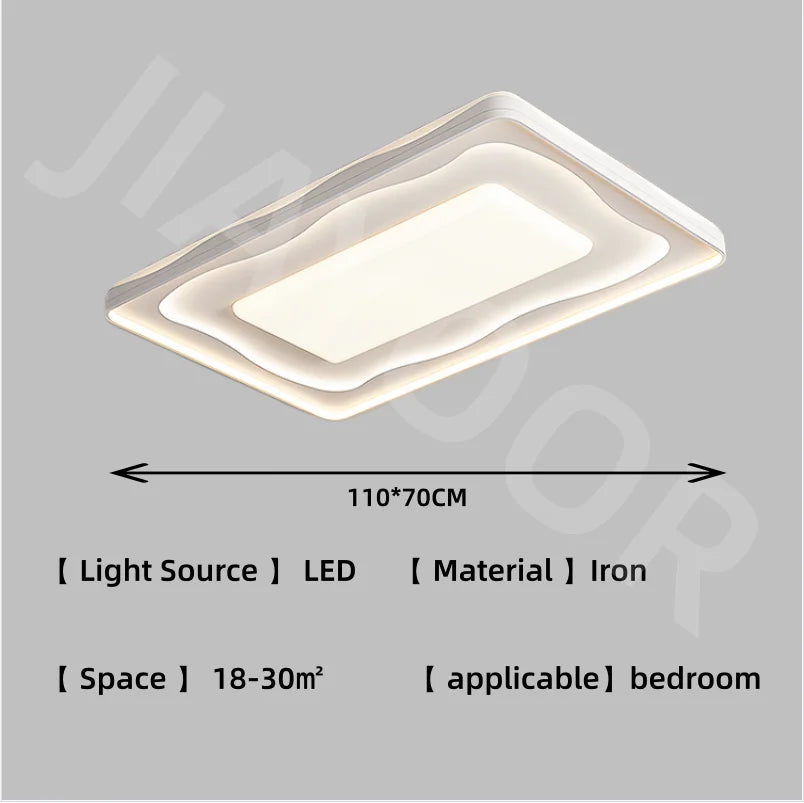 plafonnier moderne cristal blanc ondulé led interrupteur bouton neutre 4000k