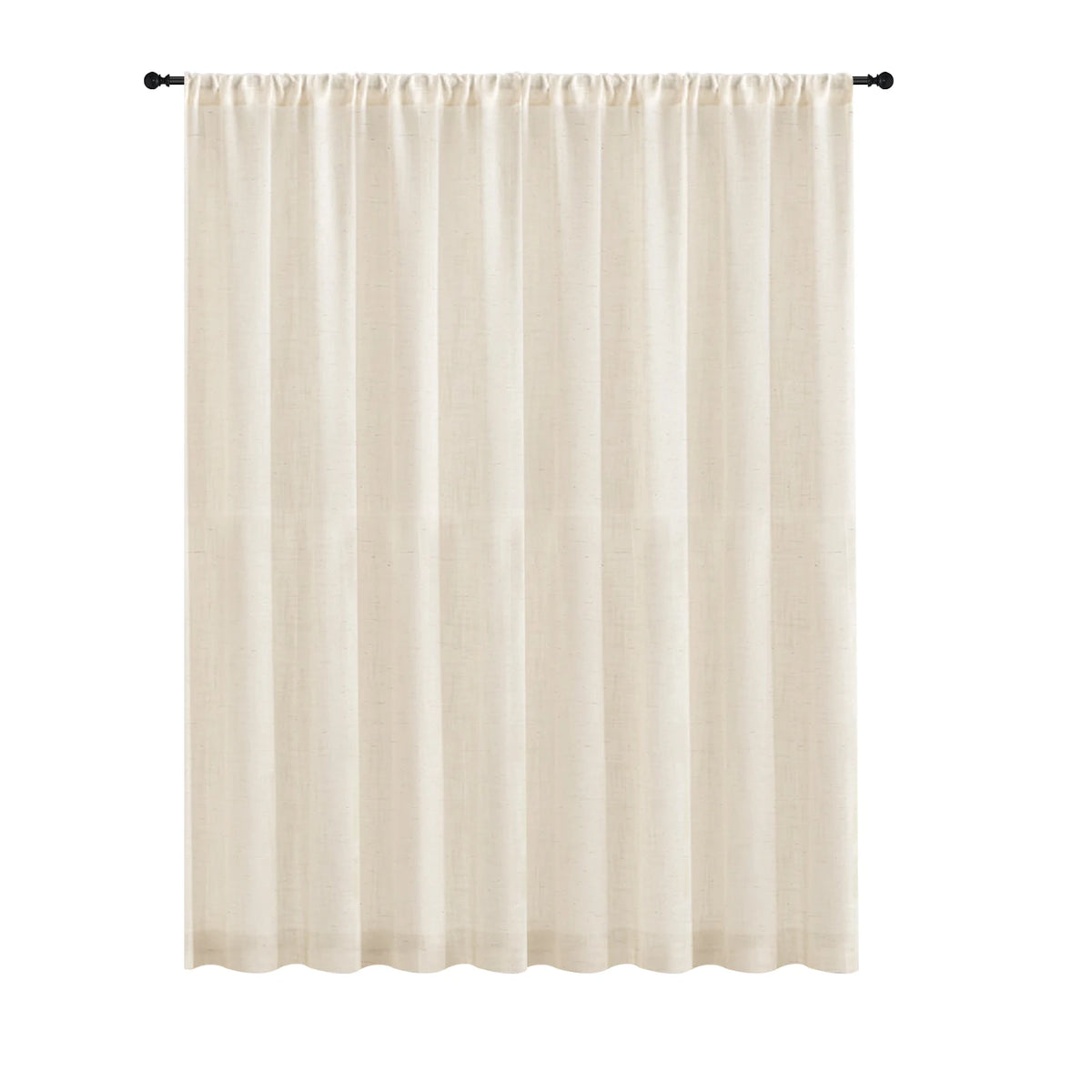 rideau lin blanc cassé texture naturelle translucide décoration intérieure métalliques