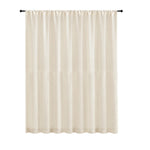 rideau lin blanc cassé texture naturelle translucide décoration intérieure métalliques