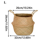 paniers pliables rustiques boho chic poignées corde couleur naturelle fibres tissées decorationintérieur