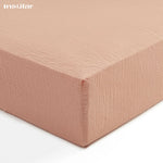 drap housse coton bébé arc ciel floral nuages motifs doux minimaliste enfantin protège matelas