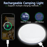 lampe camping rechargeable led bleu moderne aimantée compacte suspension perforée