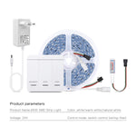 ruban led 120 led blanc blanc chaud blanc naturel adhésif moderne adaptable contrôleur batterie