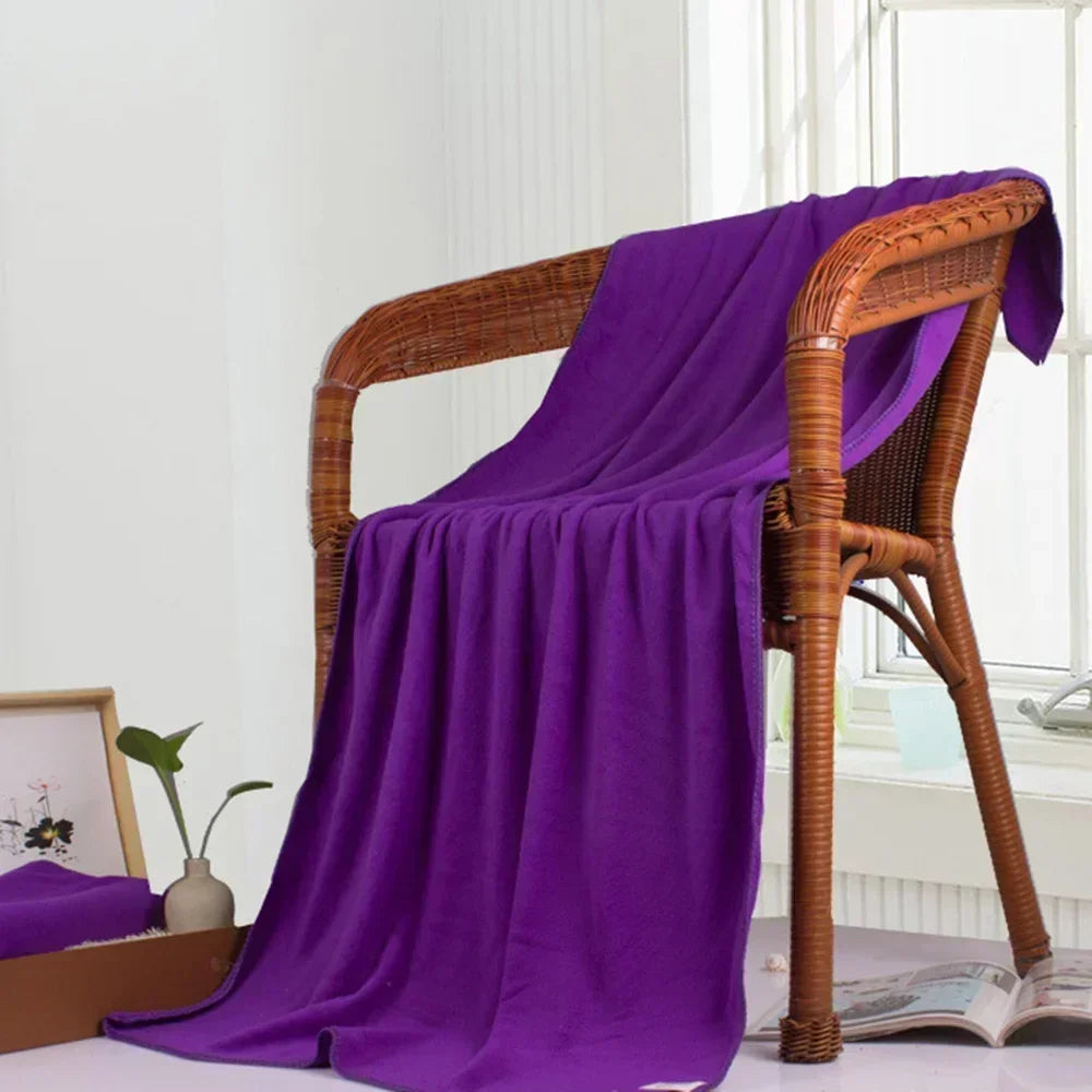 serviette bain microfibre séchage rapide motif uni moderne pâques rose orange rouge bleu violet
