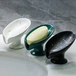 porte savon céramique marbreux moderne blanc vert noir salle bain
