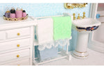 serviettes tissu microfibre bordure dentelée moderne douces vert bleu blanc jaune rose violet