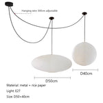 suspension lumineuse moderne blanche rayures horizontales opaque salon chambre restaurant