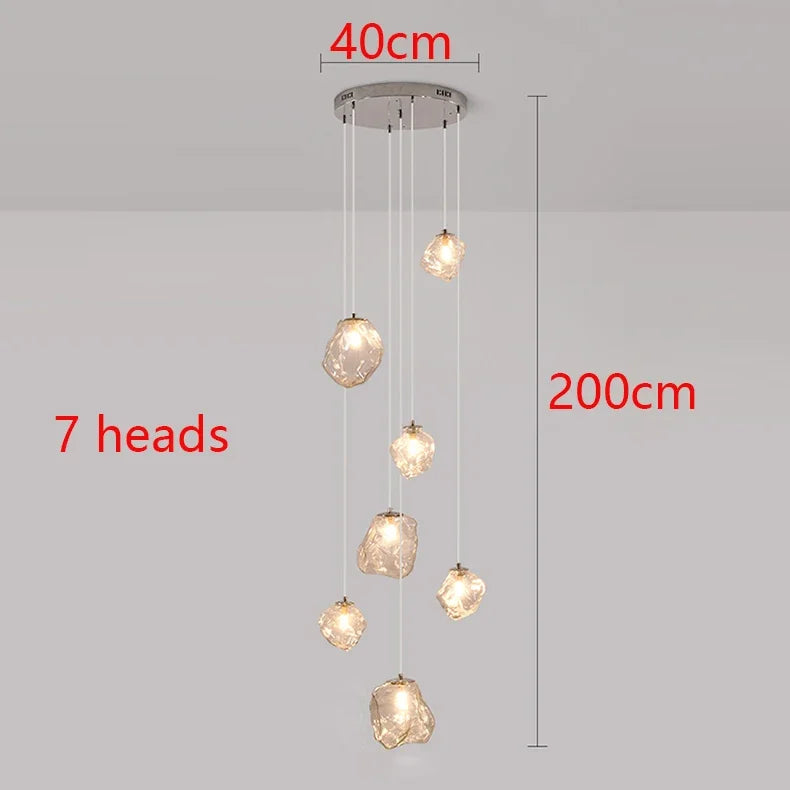 Suspension lumineuse moderne dorée noir formes géométriques brillantes salon chambre