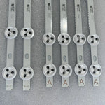 barrettes éclairage led blanc rondelles noires modernes 6pcs 5pcs 2pcs